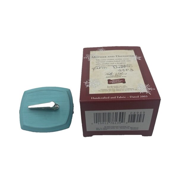 Vintage Hallmark Keepsake Ornament 2003 Mother & Daughter Clip On Christmas - Picture 6 of 13